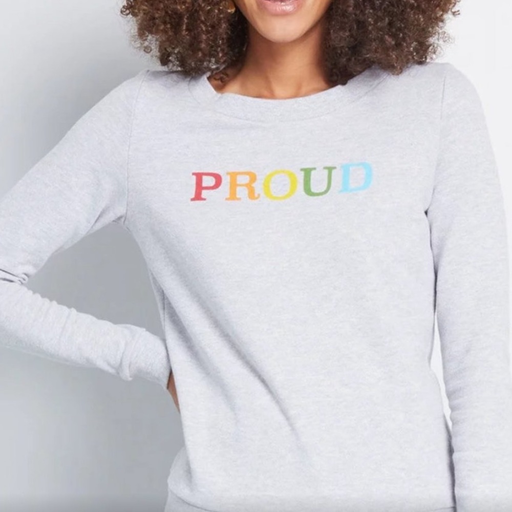 ModCloth | Women's Proud Graphic Sweatshirt Size 4X